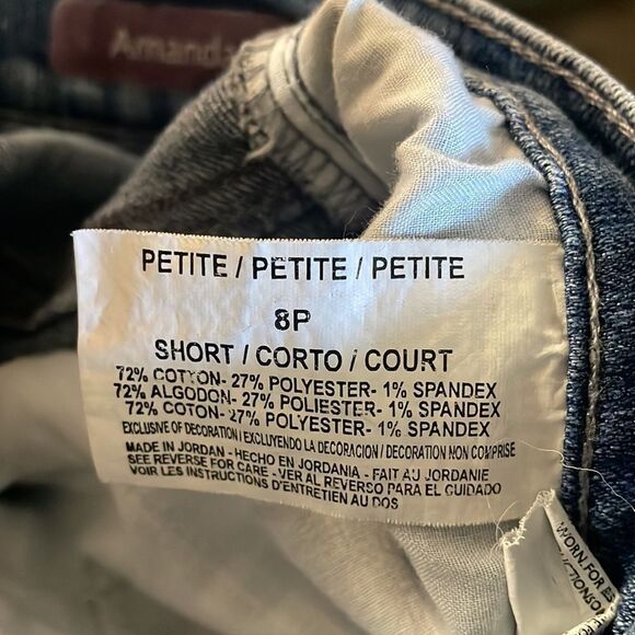 Gloria Vanderbuilt Amanda Style Indigo Blue Jeans Size 8P  Short Vintage - Picture 12 of 12